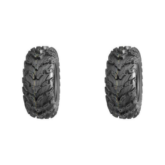 Set of 2 QUADBOSS QBT672 Rear Tires 26x12R-12 8-ply