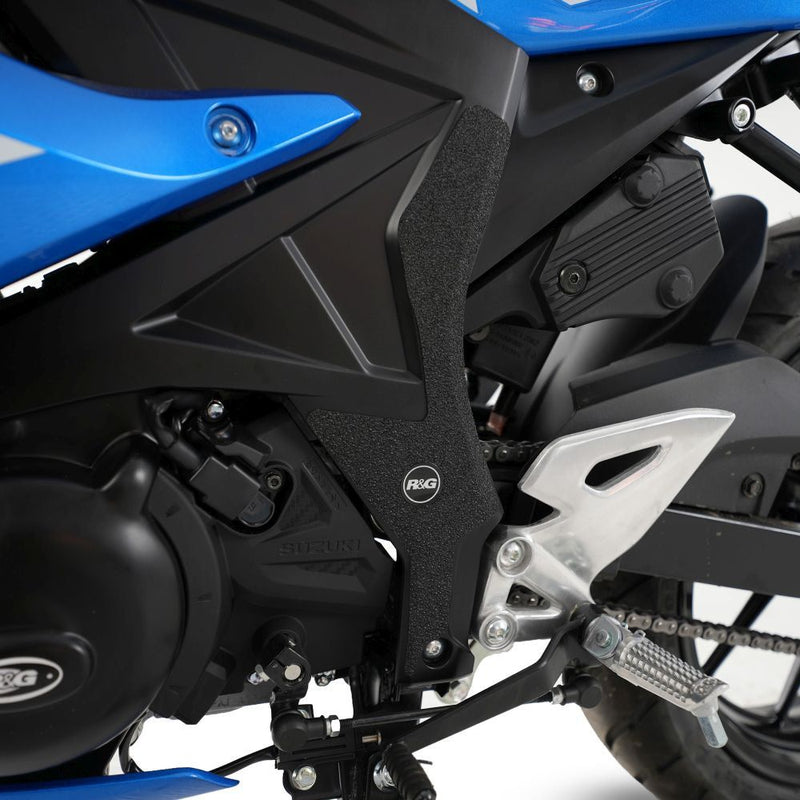Load image into Gallery viewer, R&amp;G Racing Black Boot Guard Kit For 2017-2024 Suzuki GSX-R125
