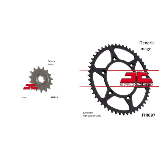 Front and Rear Steel Sprocket Kit for OffRoad HUSABERG FE350 2000-2001