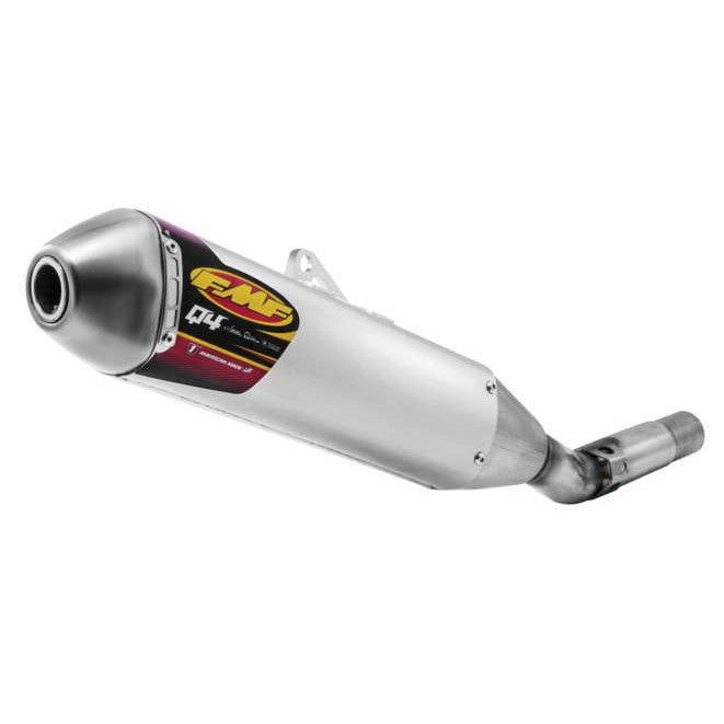 Load image into Gallery viewer, FMF Q4 Slip On Muffler with Spark Arrestor Stainless Steel For Kawasaki KLX300R 2020-2021
