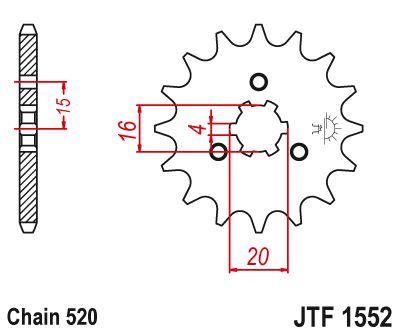 Load image into Gallery viewer, JT Sprockets Front Steel Sprocket 10 Tooth 10T 520 Chain JTF1552.10
