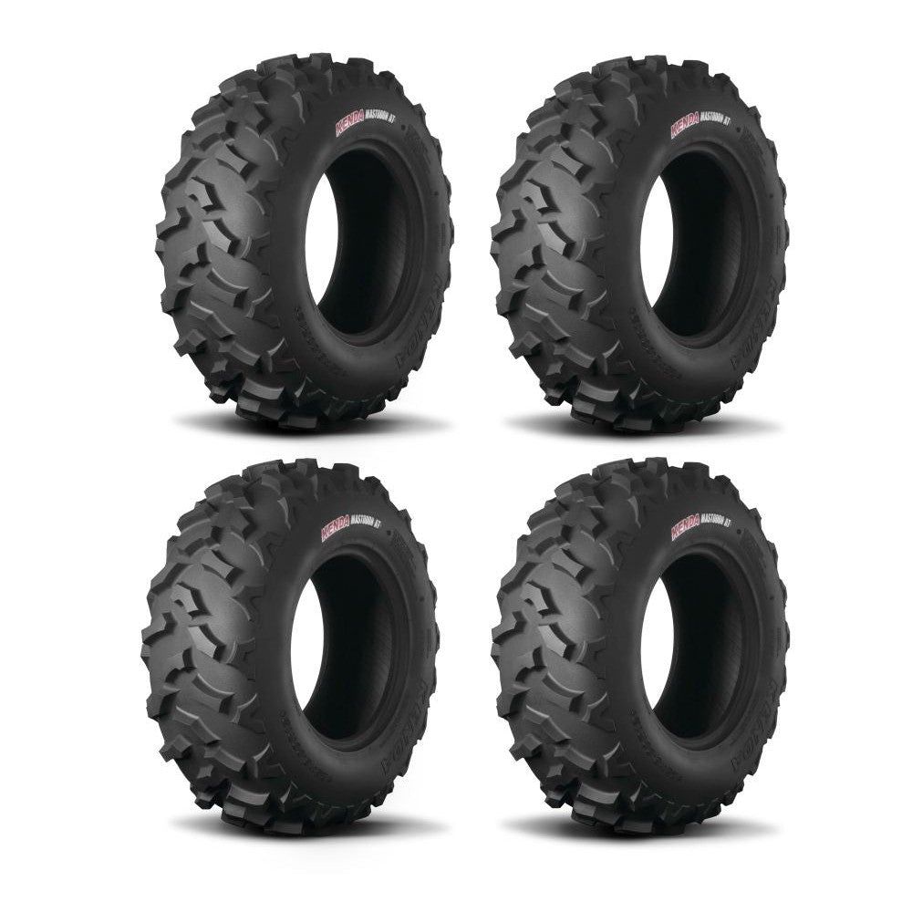 Kenda Set of Two K3203 Mastodon AT Tires (8 Ply) [28x10R-14] And Two (8 Ply) [30x10R-14] Tires