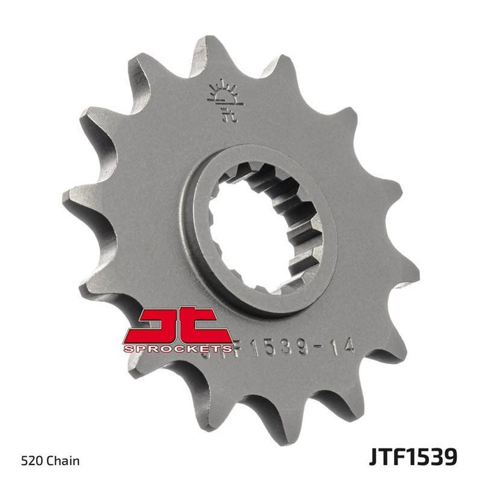 JT Sprockets Front Steel Countershaft Sprocket 14 Tooth 14T 520 Chain For Kawasaki Ninja 400 EX400 ABS 2022-24 JTF1539.14