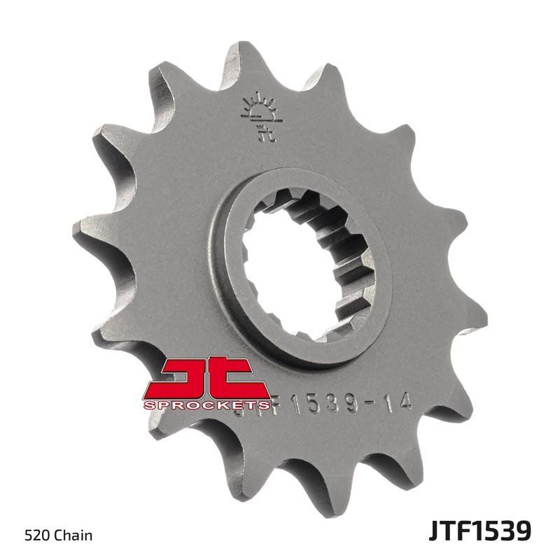 Load image into Gallery viewer, JT Sprockets Front Steel Countershaft Sprocket 14 Tooth 14T 520 Chain For Kawasaki Ninja 400 EX400 ABS 2022-24 JTF1539.14
