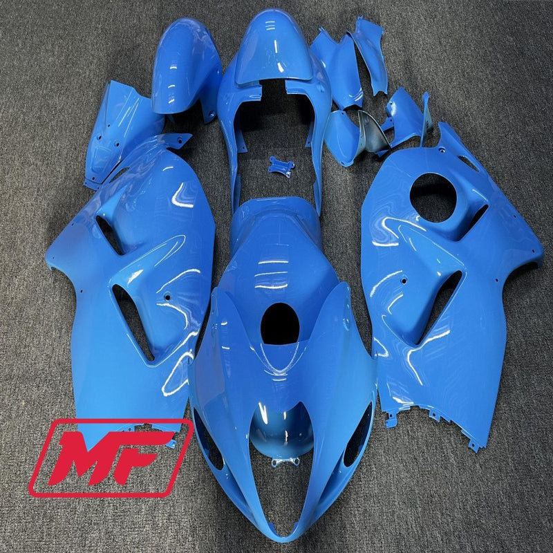Load image into Gallery viewer, Monster Fairings Full Kit Suzuki GSXR1300 97-07 Sky Blue + Windshield + Gas Tank Cover
