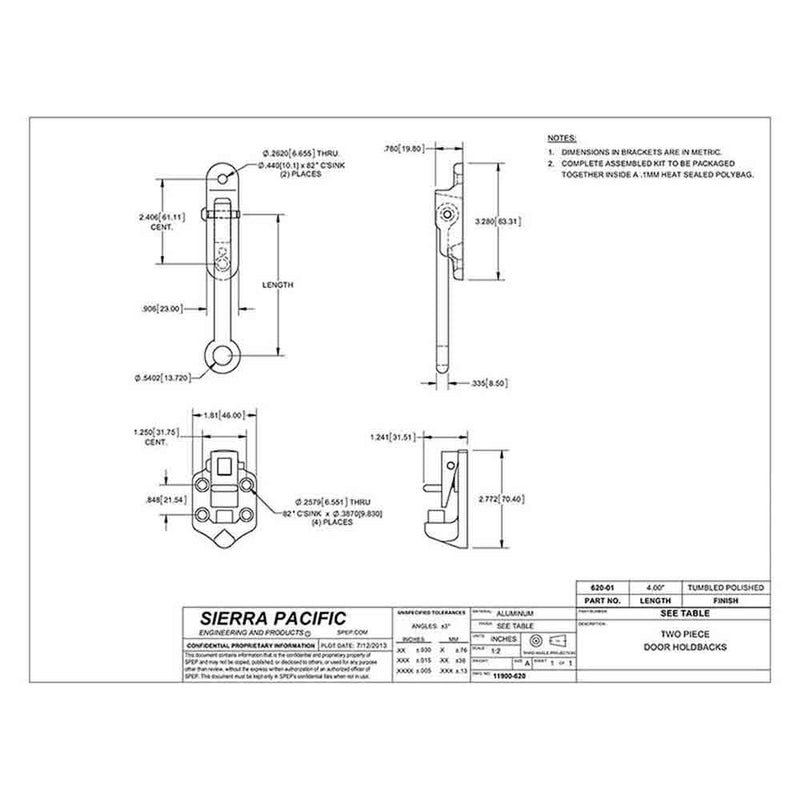 Load image into Gallery viewer, Heavy Duty Aluminum Door Holdback
