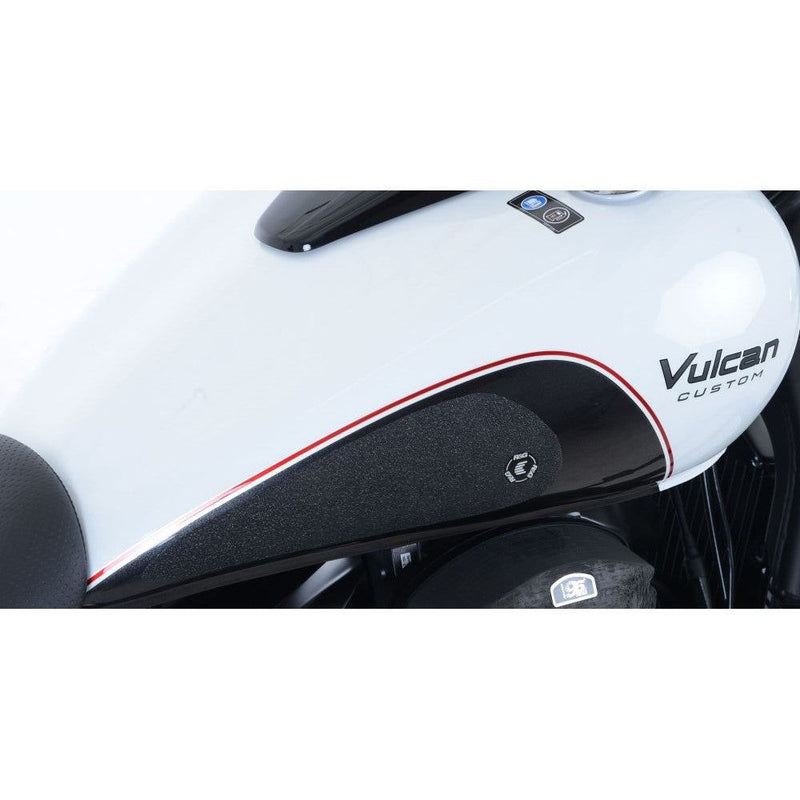 Load image into Gallery viewer, R&amp;G Racing Black Tank Traction Grips For 2006 Kawasaki Vulcan 900 VN900B Classic
