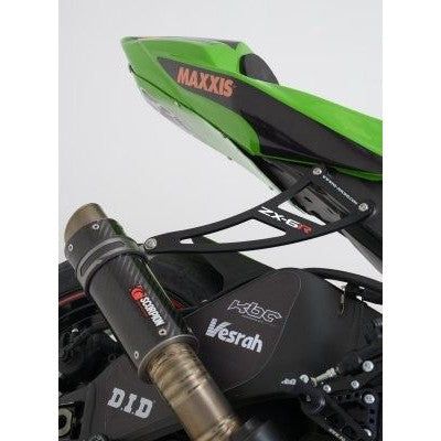 Load image into Gallery viewer, R&amp;G Racing Black Exhaust Hanger For 2009-2012 Kawasaki Ninja ZX6R ZX600R
