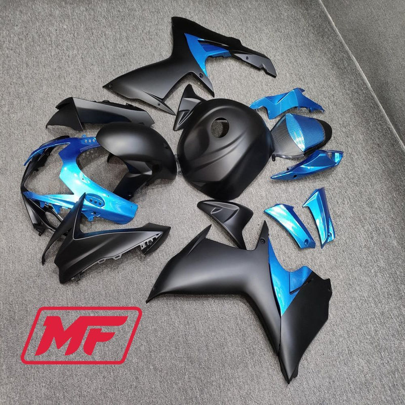 Load image into Gallery viewer, Monster Fairings Full Kit Suzuki GSXR600-750 11-22 Matte Blue and Black + Windshield + Gas Tank Cover
