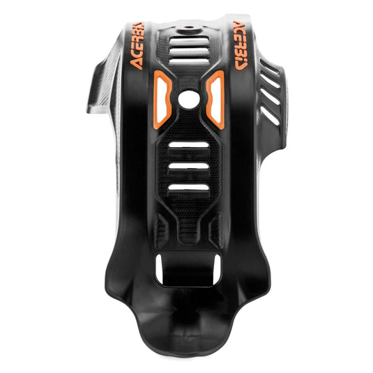 Acerbis Black/16 Orange Offroad Skid Plate - 2449420001