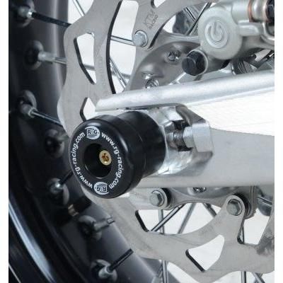 Load image into Gallery viewer, R&amp;G Racing Black Swingarm Protectors SP0065BK
