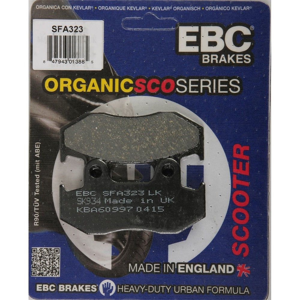 EBC 1 Pair Premium SFA Organic OE Replacement Brake Pads MPN SFA323