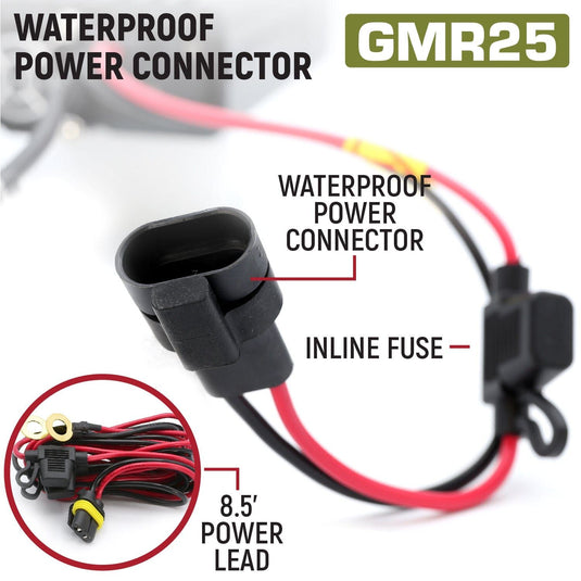 Rugged Radios Adventure Radio Kit - GMR25 Waterproof GMRS Mobile Radio Kit and External Speaker RK-GMR25-SPK