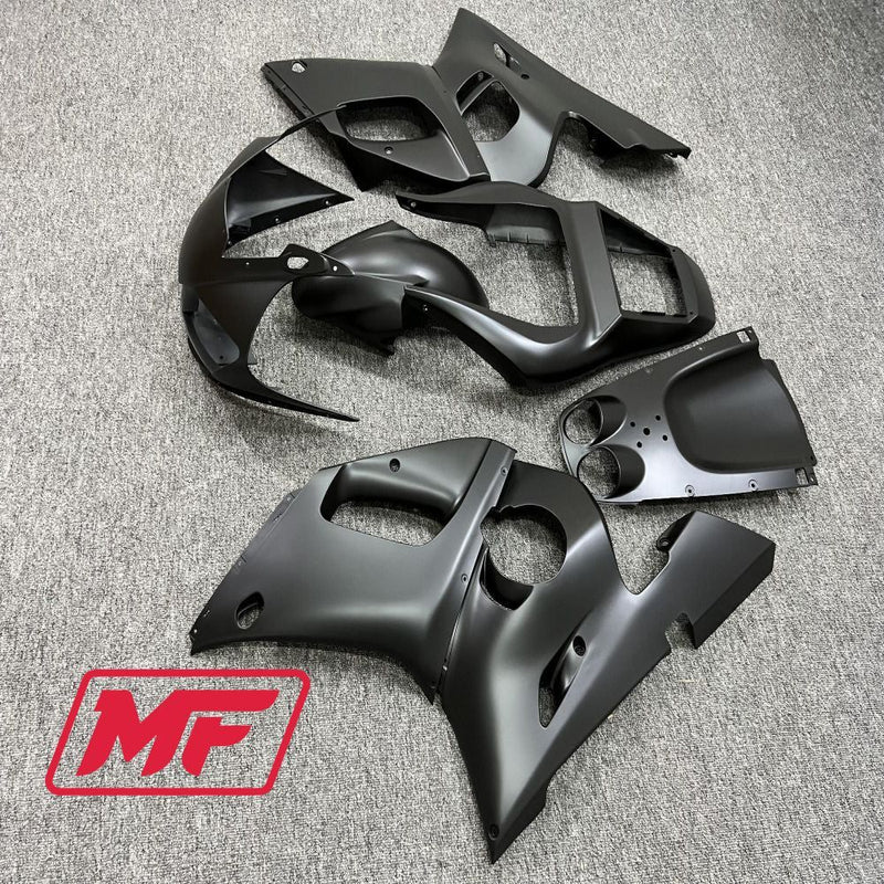 Load image into Gallery viewer, Monster Fairings Full Kit Yamaha R6 98-02 Matte Black + Windshield + Gas Tank Cover
