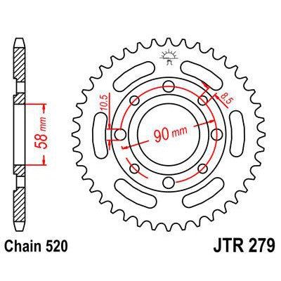 Front & Rear Sprocket Kit for HONDA CM250 C-USA 82 JT Sprockets