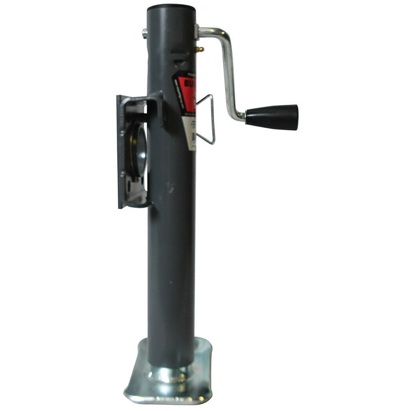 Load image into Gallery viewer, Bulldog Round Trailer Jack, Side Mount, 2,000 lbs. Lift Capacity, Side Wind, Weld-On, 10 in. Travel
