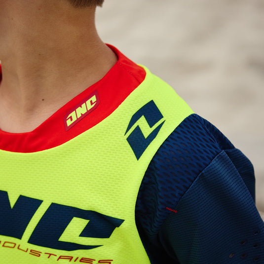 Motocross Jersey 242 One Industries X197 Neon Navy Motocross Jersey