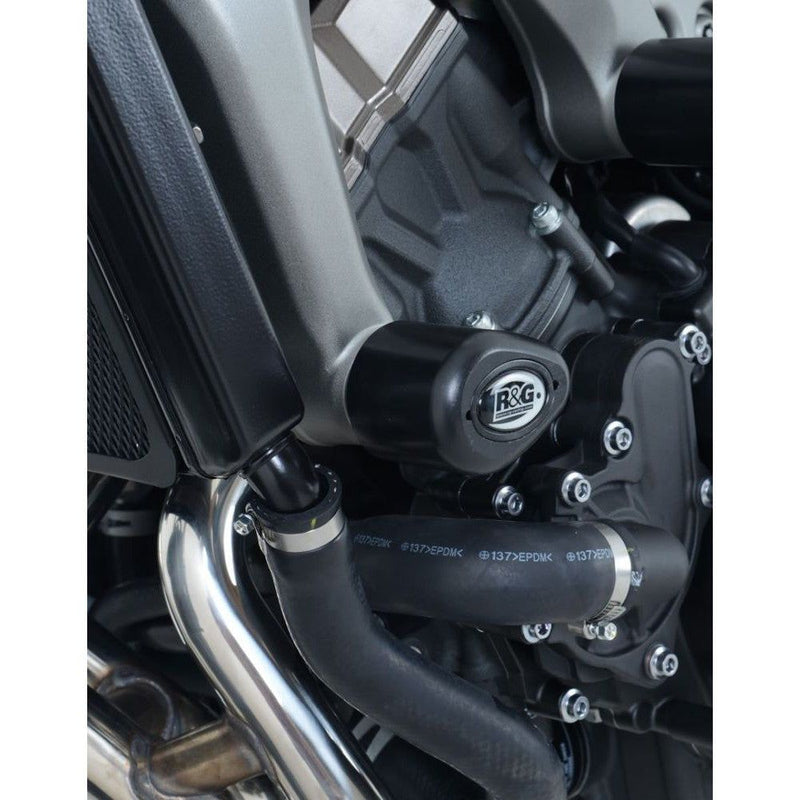 Load image into Gallery viewer, R&amp;G Racing Black Aero Style Crash Protection Bobbins For 2016-2017 Yamaha FZ09
