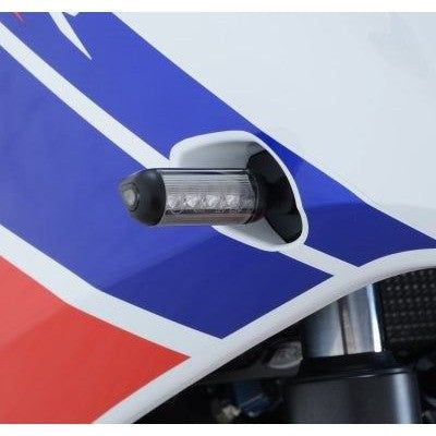 Load image into Gallery viewer, R&amp;G Racing Black Front Indicator Adapter Kit For 2015-2020 Honda CBR300R

