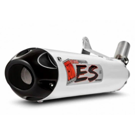 Big Gun ECO Brushed Aluminum Slip-On Exhaust With Black End Tip 07-1122