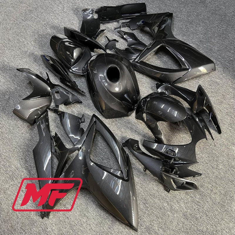 Load image into Gallery viewer, Monster Fairings Full Kit Suzuki GSXR600-750 06-07 Carbon Fiber Style + Windshield + Gas Tank Cover
