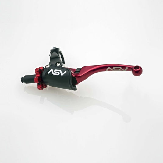 ASV Red F4 Quad Model Shorty Clutch + Brake Lever Pro Pack BCF4A306PX-SR