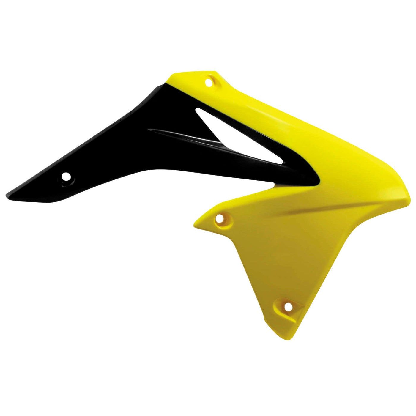 Acerbis Yellow/Black Radiator Shrouds for Suzuki - 2171911017