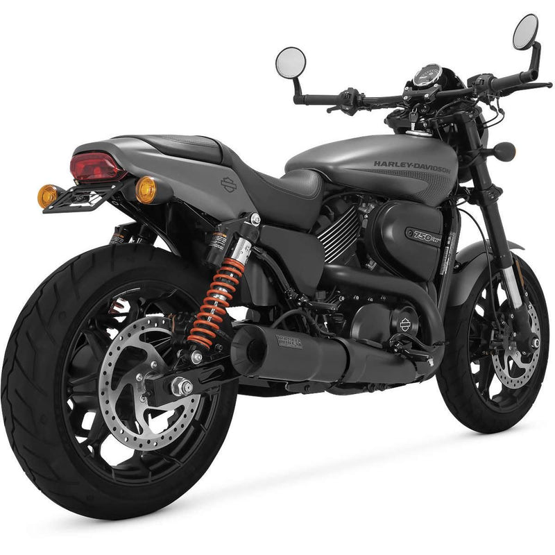 Load image into Gallery viewer, Vance &amp; Hines 47943 Black Hi Output 4&quot; Slip-Ons Mufflers for 15-19 Harley Street 750
