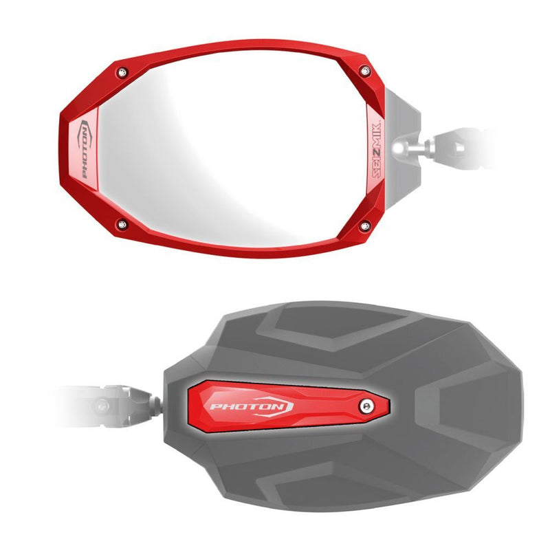 Load image into Gallery viewer, Seizmik Photon Side View Mirrors with Cast Aluminum Body &amp; Bezel 56-18109

