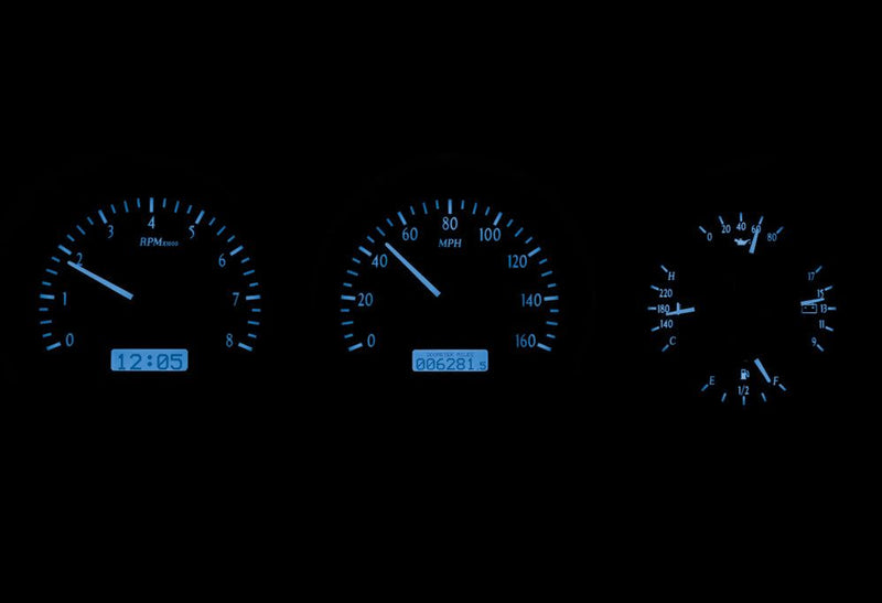 Load image into Gallery viewer, Dakota Digital 1981-1993 Dodge Full-size Truck/Ramchargers VHX Black Blue Display Gauge Kit VHX-81D-PU-K-B

