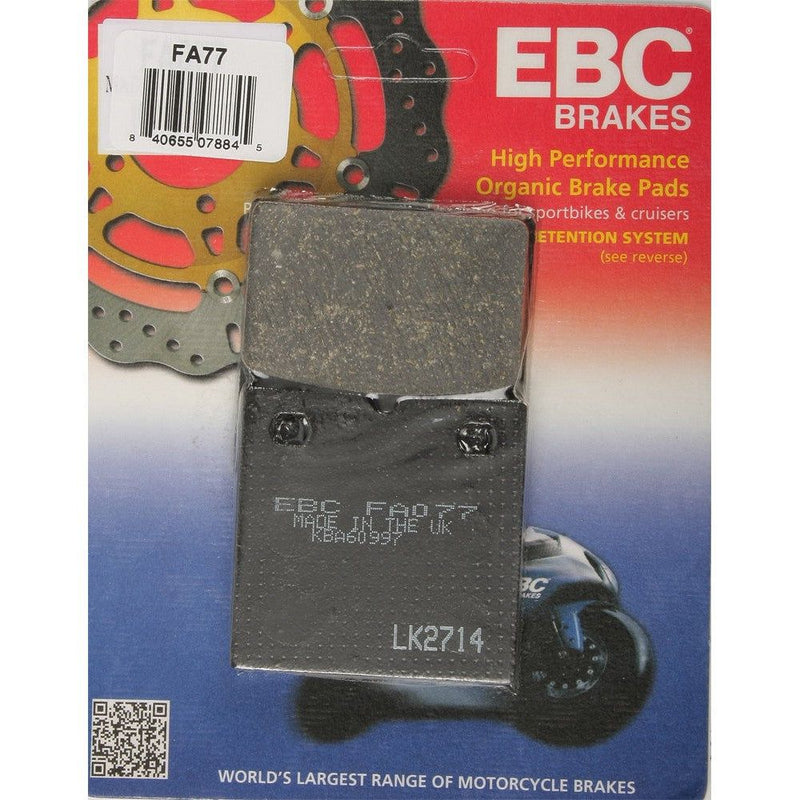 Load image into Gallery viewer, EBC 1 Pair Premium SFA Organic OE Replacement Brake Pads MPN FA77
