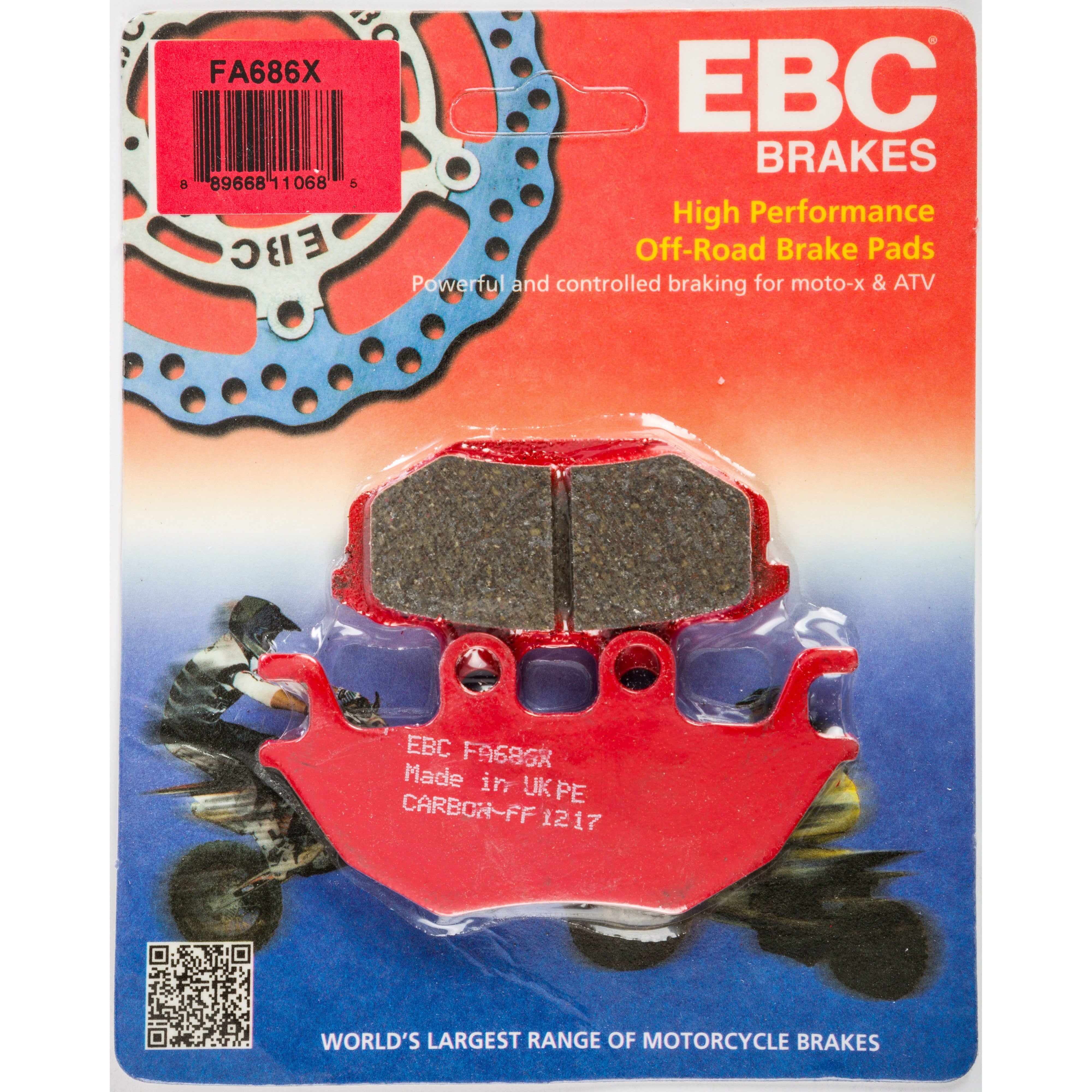 EBC 1 Pair Performance X-Series Carbon Brake Pads MPN FA686X