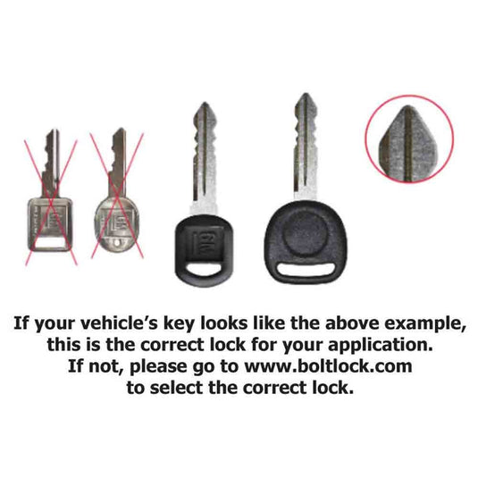 Bolt Codeable Spare Tire Lock for Older GM Ignition Keys (GM-A)