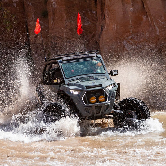 Rugged Radios Adventure Radio Kit - M1 Waterproof Powerful Business Band Mobile Radio Kit and External Speaker RK-M1-V-SPK