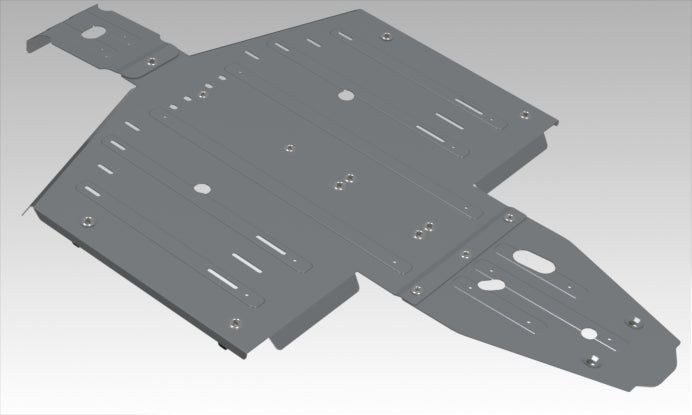 Load image into Gallery viewer, Rival Central Aluminum Skid Plate For Polaris General 1000 2444.7474.1

