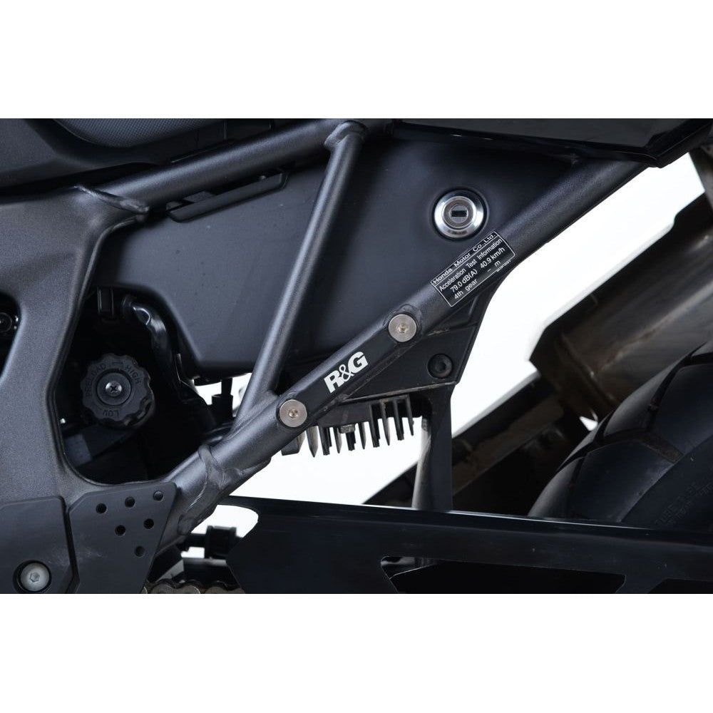 R&G Racing Black Footrest Delete Blanking Plate Kit For 2016-2017 Honda CRF1000L Africa Twin