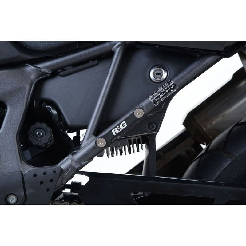 Load image into Gallery viewer, R&amp;G Racing Black Footrest Delete Blanking Plate Kit For 2016-2017 Honda CRF1000L Africa Twin

