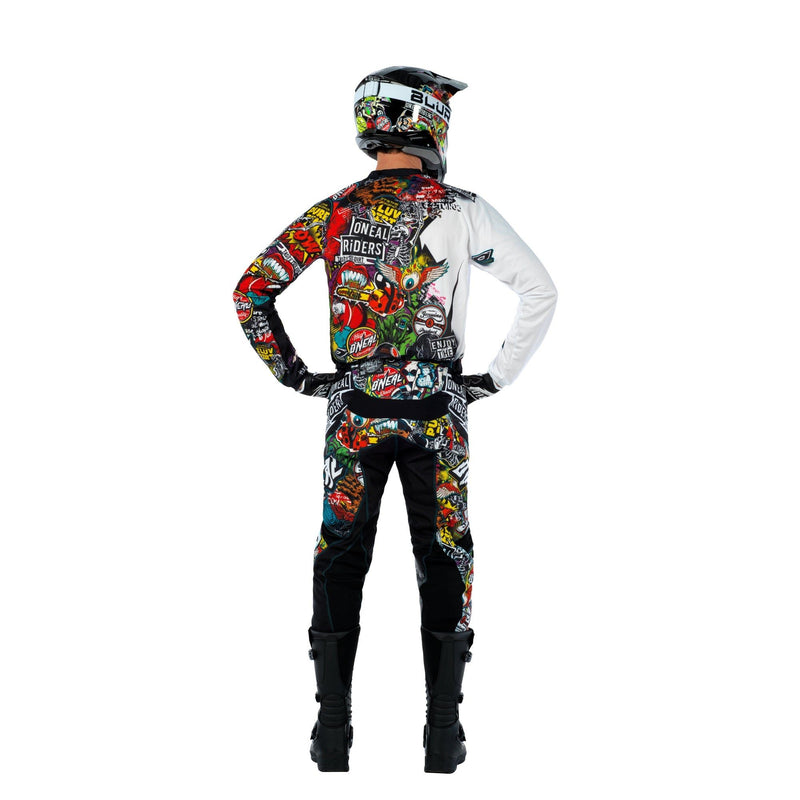 Load image into Gallery viewer, Motocross Jersey 242 O&#39;Neal Mayhem Crank Black Motocross Jersey
