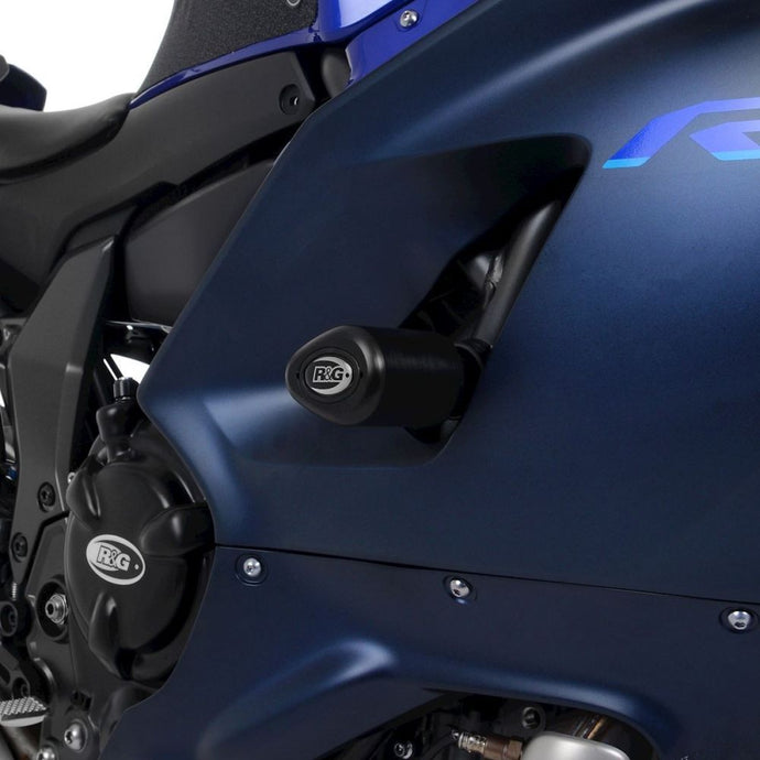 R&G Racing Black Aero Style Crash Protection Bobbins For 2022 Yamaha YZF R7