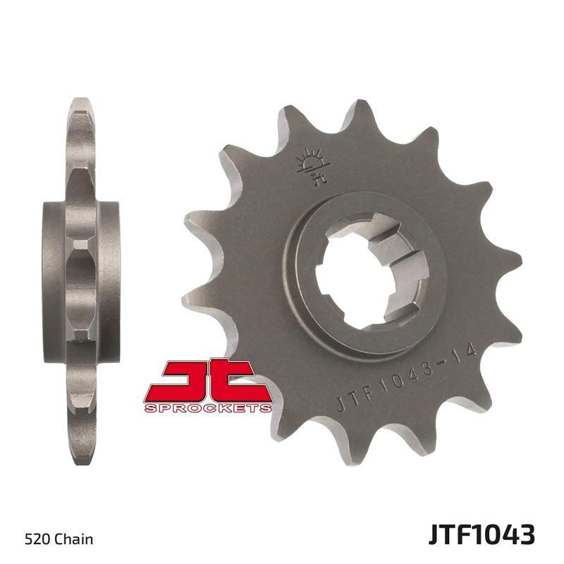 Load image into Gallery viewer, JT Sprockets Front Steel Sprocket 14 Tooth 14T 520 Chain JTF1043.14
