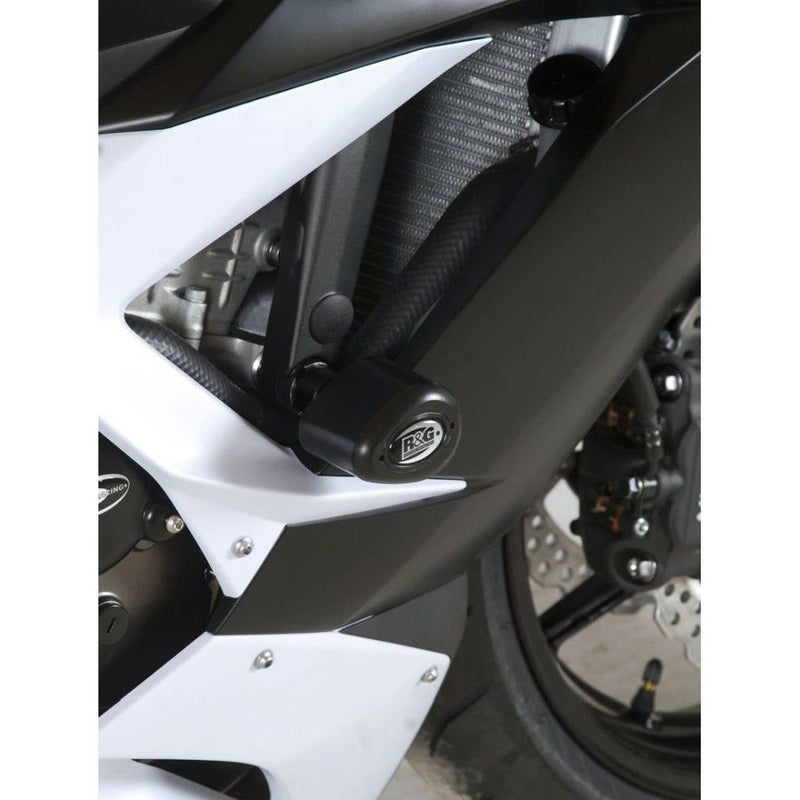 Load image into Gallery viewer, R&amp;G Racing Black Aero Style Crash Protection Bobbins For 2013-2018 Kawasaki Ninja ZX6R ZX600F
