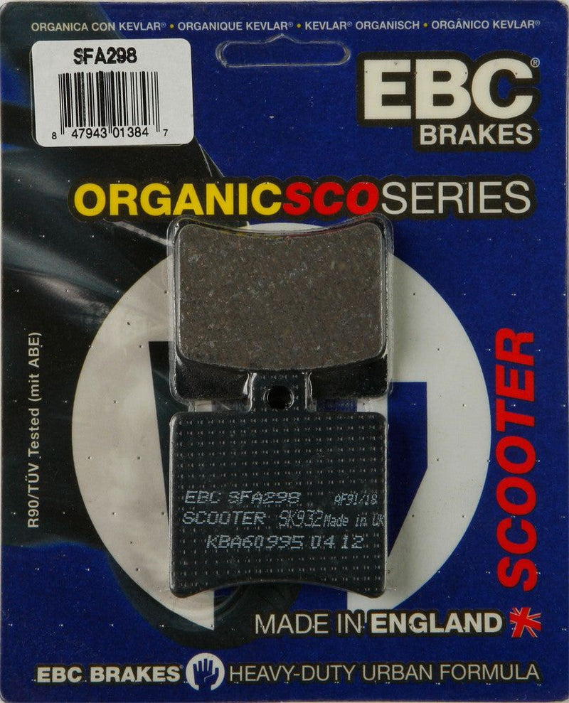 Load image into Gallery viewer, EBC 1 Pair Premium SFA Organic OE Replacement Brake Pads MPN SFA298
