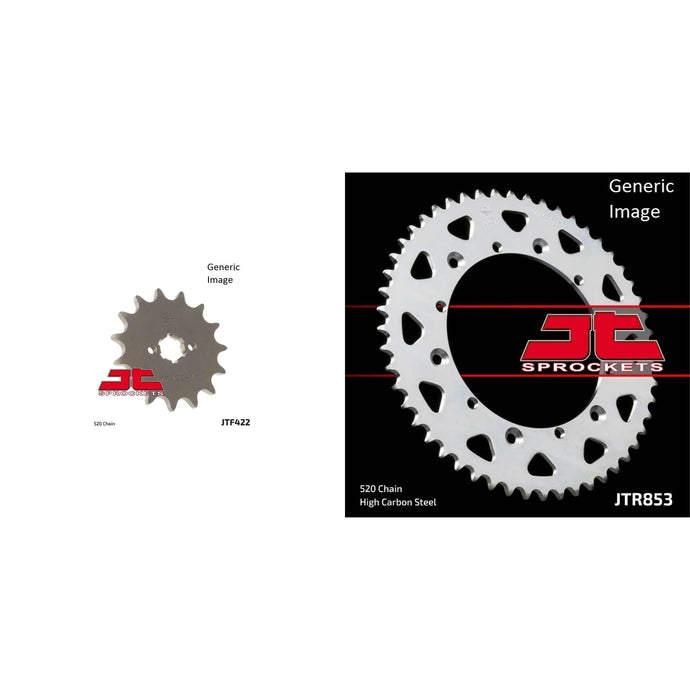 JT SPROCKETS Front and Rear Steel Sprocket Kit for OffRoad YAMAHA YZ125 1986