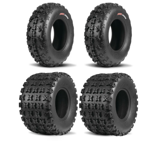 Kenda Set of Two K3210F/K3211 Havok Tires (6 Ply) [21x7-10] And Two (6 Ply) [20x11-9] Tires