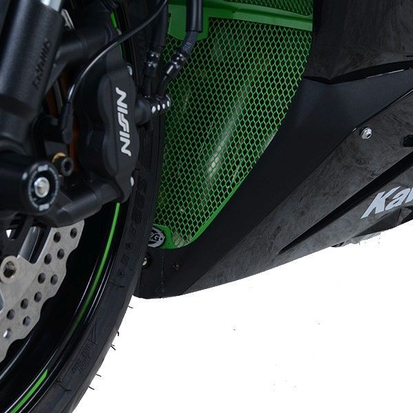 R&G Racing Black Downpipe Grill For 2019-2021 Kawasaki Ninja ZX6R ZX600F