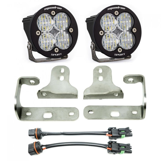 Baja Designs Fog Pocket Light Kit Squadron Sport Series Wide Cornering Pattern Clear Lens 447066