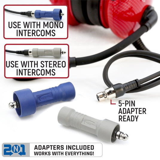 Rugged Radios Child Sized H22 Ultimate Over The Head (OTH) Headset for Intercoms H22-STX-KID