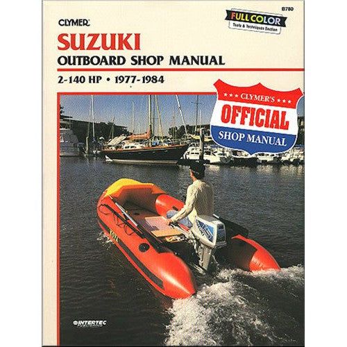 Load image into Gallery viewer, CLYMER MANUAL SUZUKI 2-140 HPOB 77-1984
