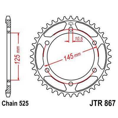 Front & Rear Sprocket Kit for YAMAHA TDM850-4TXL 96-98 JT Sprockets