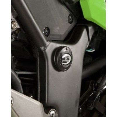 Load image into Gallery viewer, R&amp;G Racing Black Upper Frame Plug For 2008-2017 Kawasaki Ninja 250
